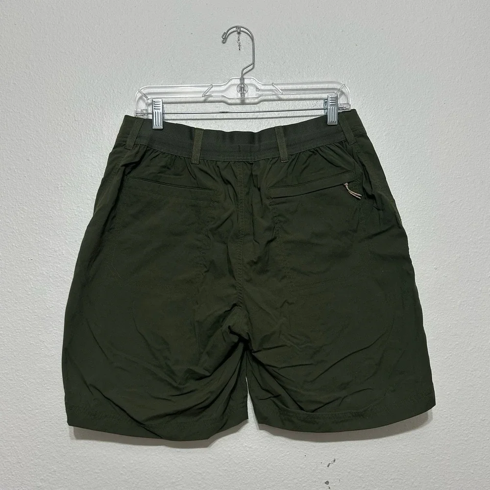 REI Co-Op Green Cargo Hiking Outdoor Shorts Womens Size 12 Nylon- FLAW‎